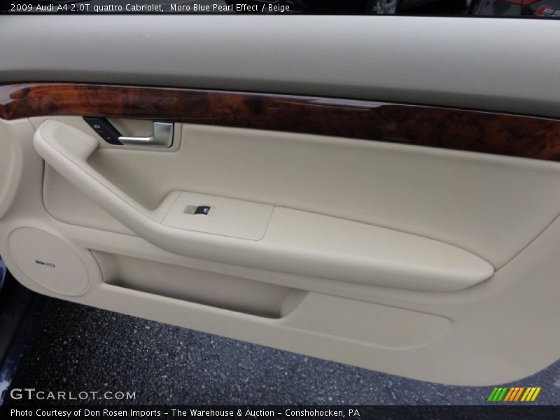 Moro Blue Pearl Effect / Beige 2009 Audi A4 2.0T quattro Cabriolet