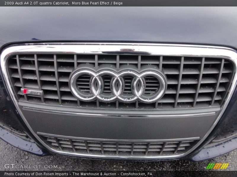 Moro Blue Pearl Effect / Beige 2009 Audi A4 2.0T quattro Cabriolet