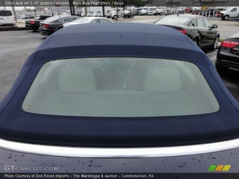 Moro Blue Pearl Effect / Beige 2009 Audi A4 2.0T quattro Cabriolet