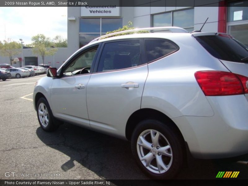 Silver Ice / Black 2009 Nissan Rogue SL AWD