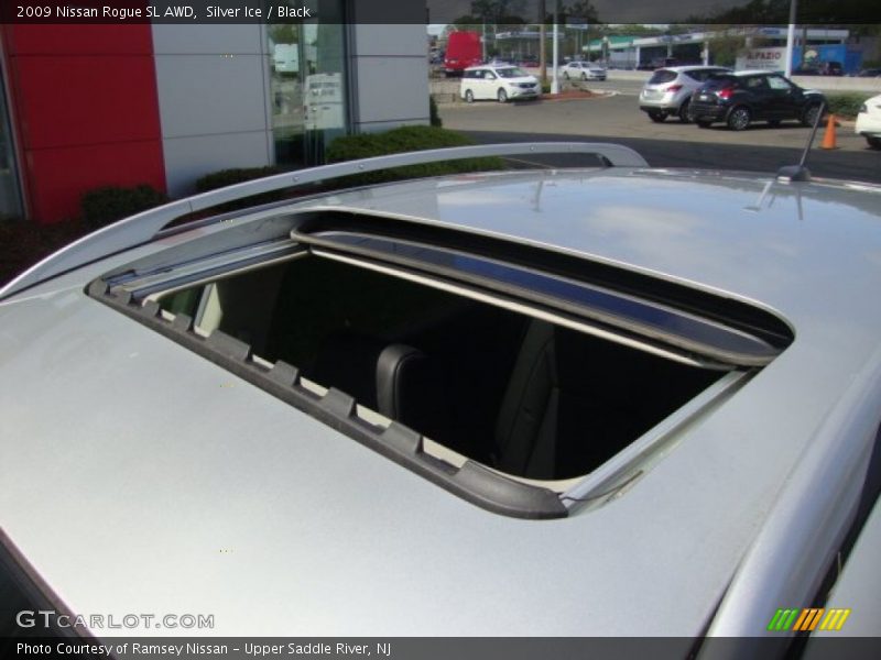 Silver Ice / Black 2009 Nissan Rogue SL AWD