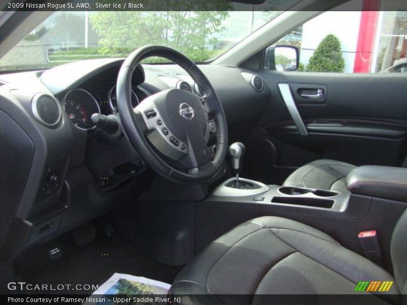 Silver Ice / Black 2009 Nissan Rogue SL AWD