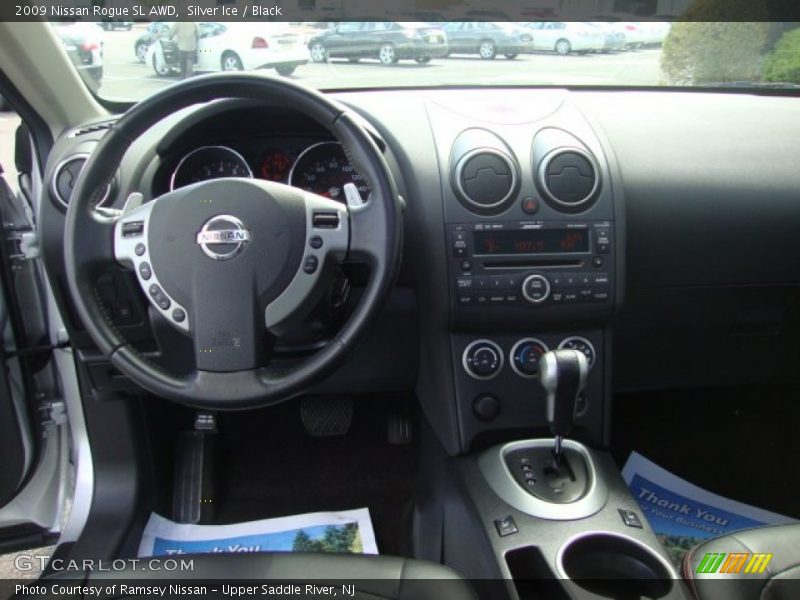 Silver Ice / Black 2009 Nissan Rogue SL AWD