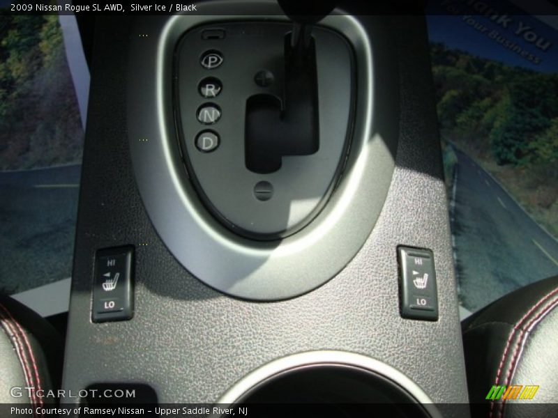 Silver Ice / Black 2009 Nissan Rogue SL AWD