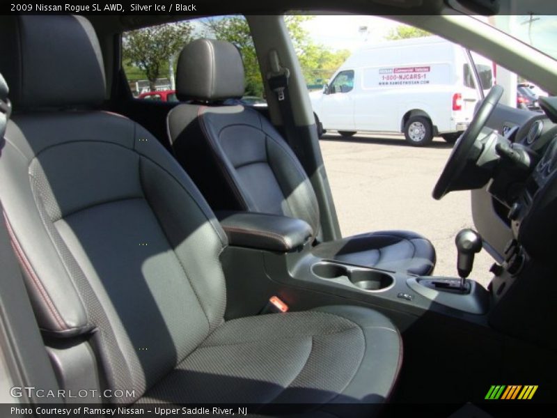 Silver Ice / Black 2009 Nissan Rogue SL AWD