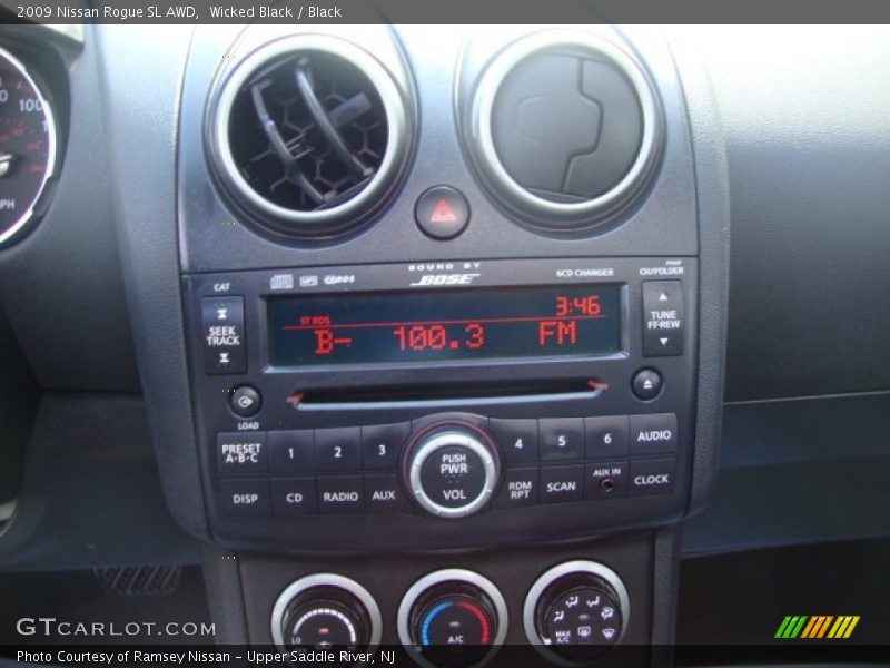 Wicked Black / Black 2009 Nissan Rogue SL AWD