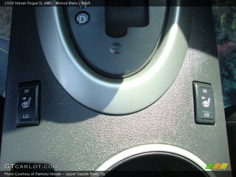 Wicked Black / Black 2009 Nissan Rogue SL AWD