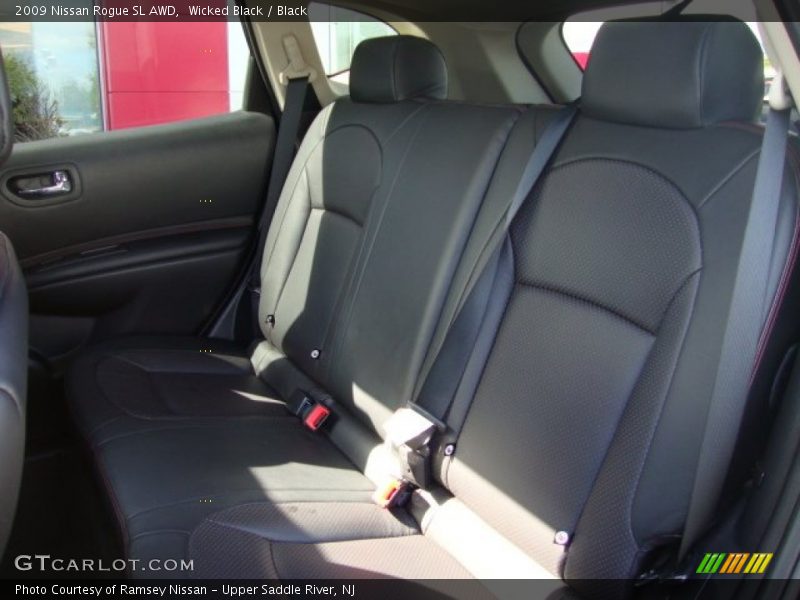 Wicked Black / Black 2009 Nissan Rogue SL AWD