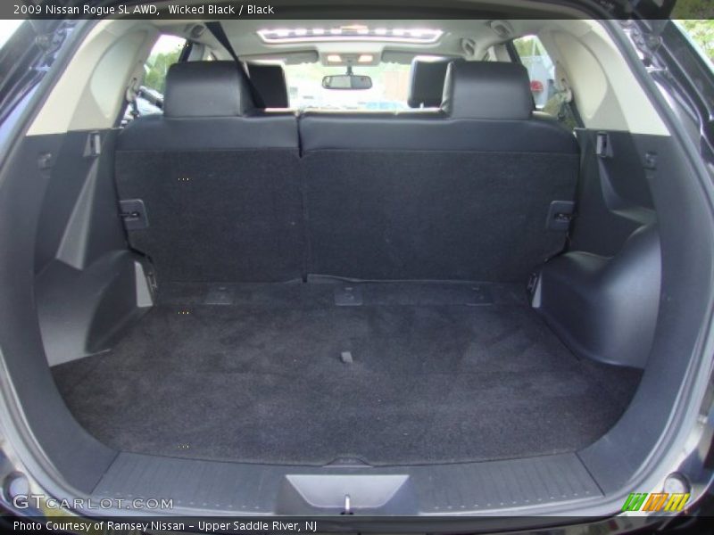 Wicked Black / Black 2009 Nissan Rogue SL AWD
