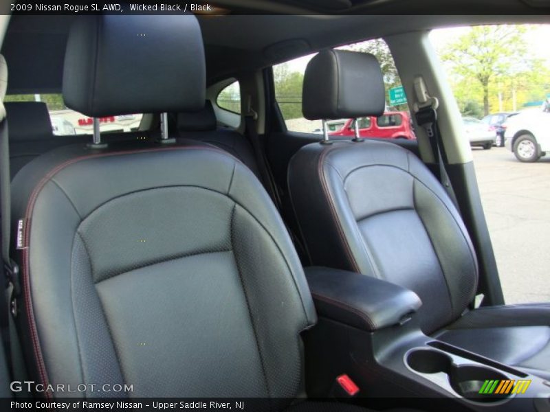 Wicked Black / Black 2009 Nissan Rogue SL AWD