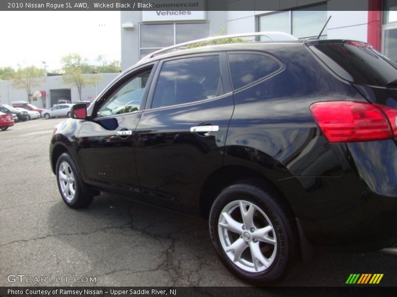 Wicked Black / Black 2010 Nissan Rogue SL AWD