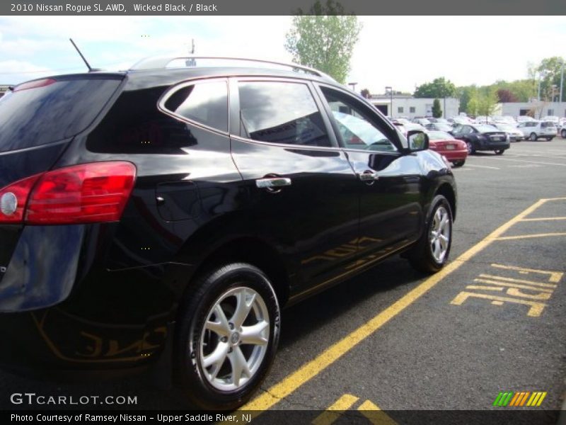 Wicked Black / Black 2010 Nissan Rogue SL AWD