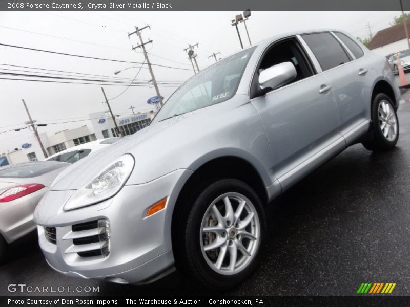 Crystal Silver Metallic / Black 2008 Porsche Cayenne S