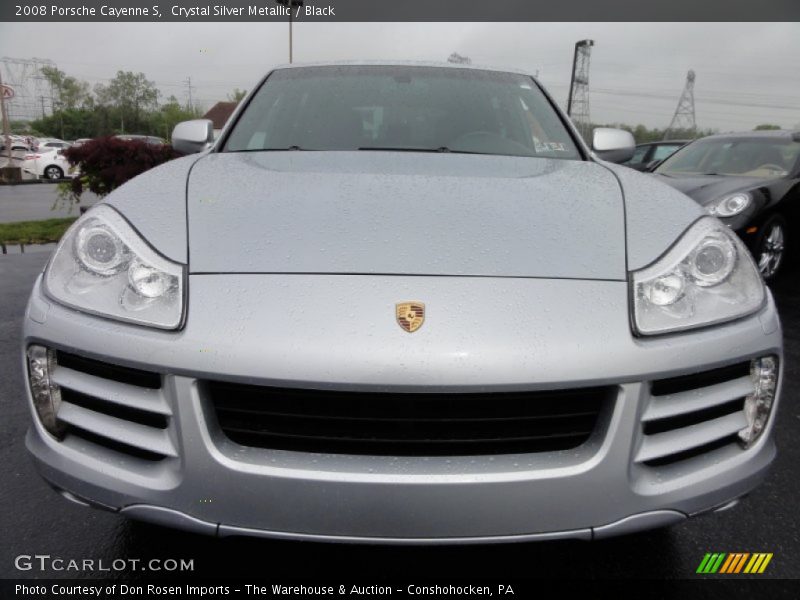 Crystal Silver Metallic / Black 2008 Porsche Cayenne S