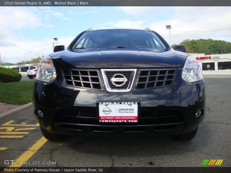 Wicked Black / Black 2010 Nissan Rogue SL AWD