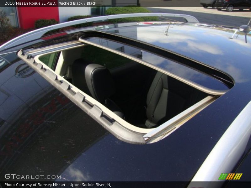 Wicked Black / Black 2010 Nissan Rogue SL AWD