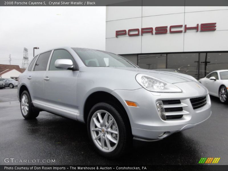 Crystal Silver Metallic / Black 2008 Porsche Cayenne S