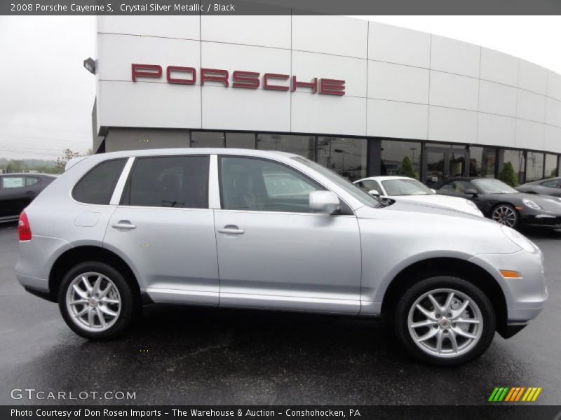 Crystal Silver Metallic / Black 2008 Porsche Cayenne S