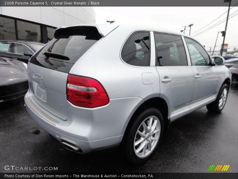 Crystal Silver Metallic / Black 2008 Porsche Cayenne S