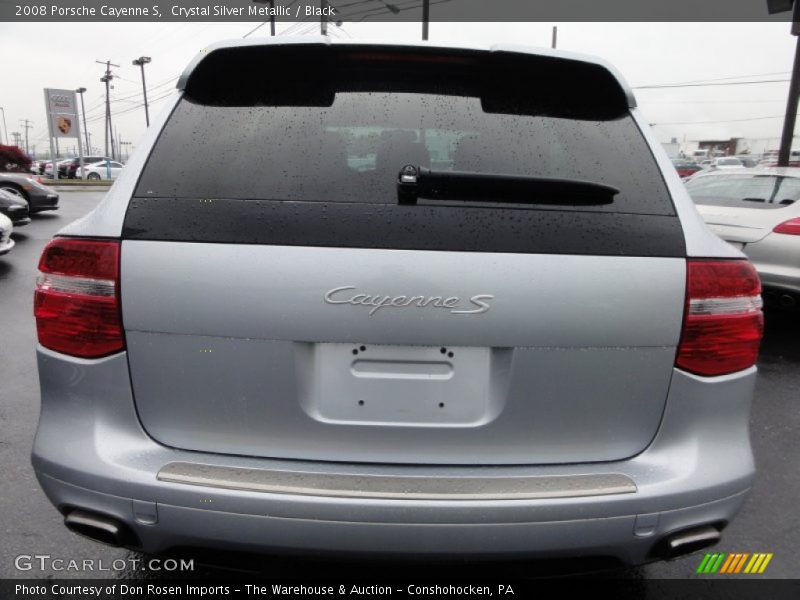 Crystal Silver Metallic / Black 2008 Porsche Cayenne S