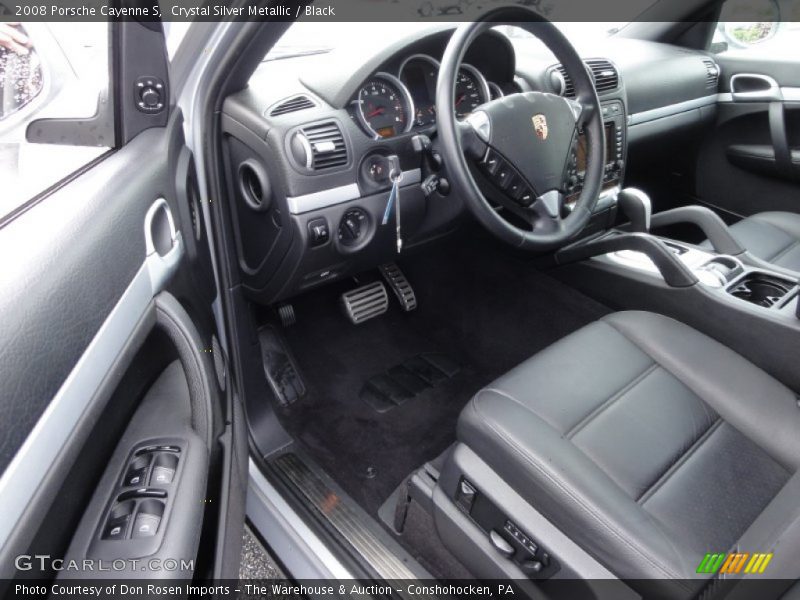 Crystal Silver Metallic / Black 2008 Porsche Cayenne S