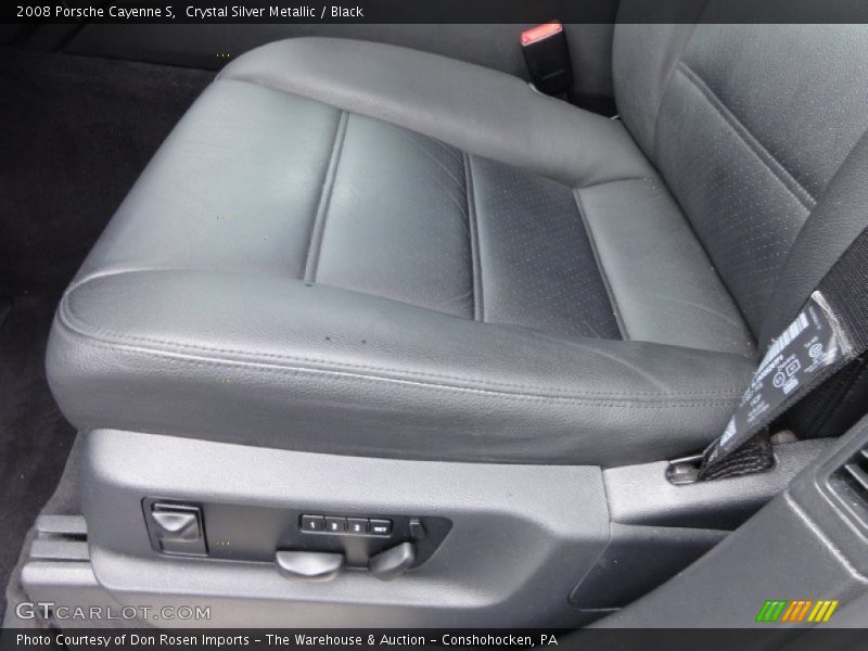 Crystal Silver Metallic / Black 2008 Porsche Cayenne S