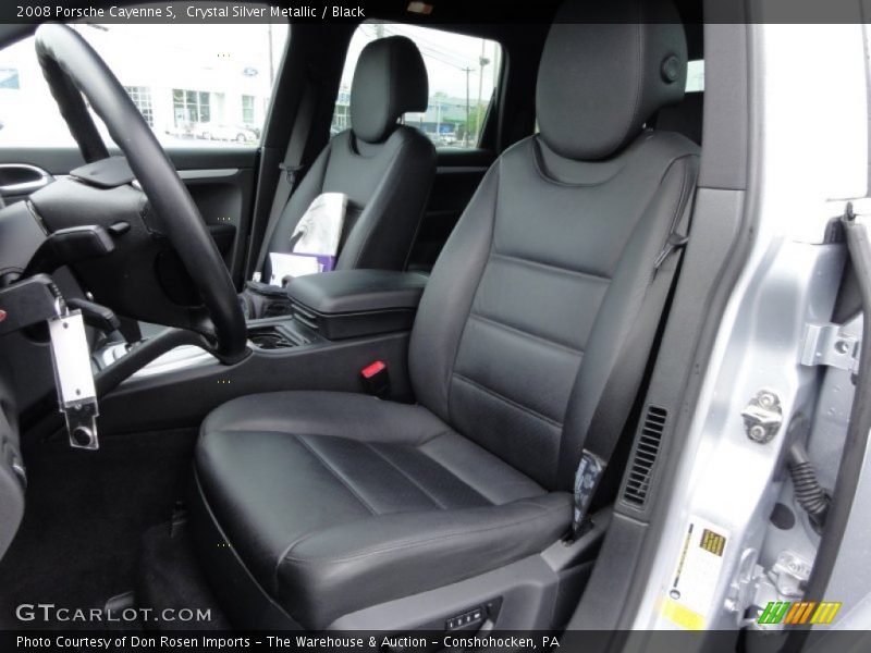 Crystal Silver Metallic / Black 2008 Porsche Cayenne S