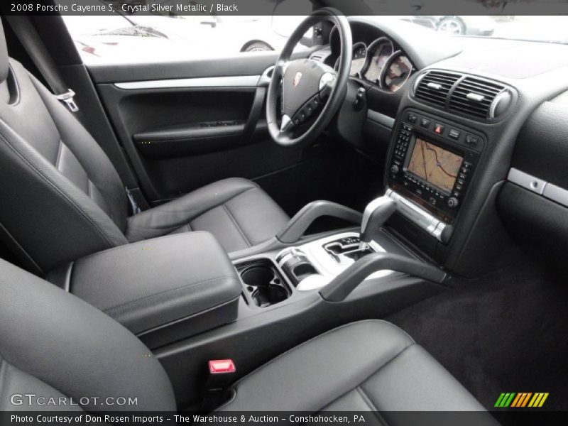 Crystal Silver Metallic / Black 2008 Porsche Cayenne S