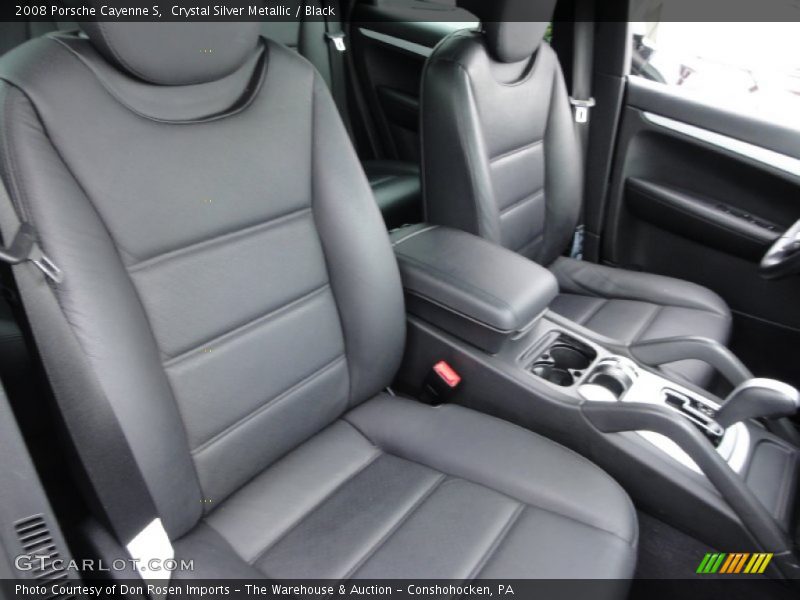 Crystal Silver Metallic / Black 2008 Porsche Cayenne S