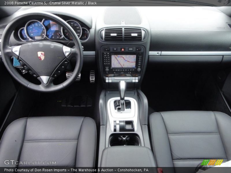 Crystal Silver Metallic / Black 2008 Porsche Cayenne S