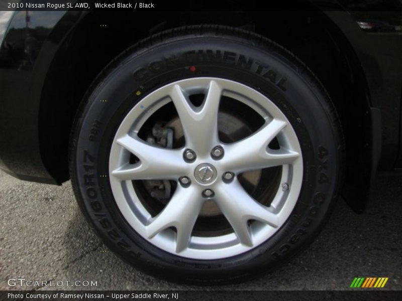 Wicked Black / Black 2010 Nissan Rogue SL AWD