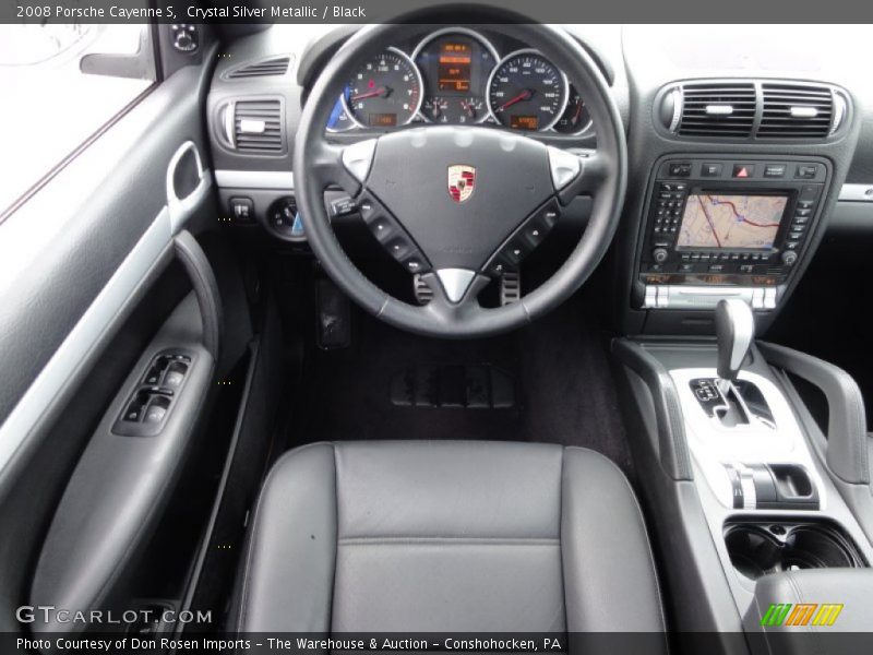 Crystal Silver Metallic / Black 2008 Porsche Cayenne S