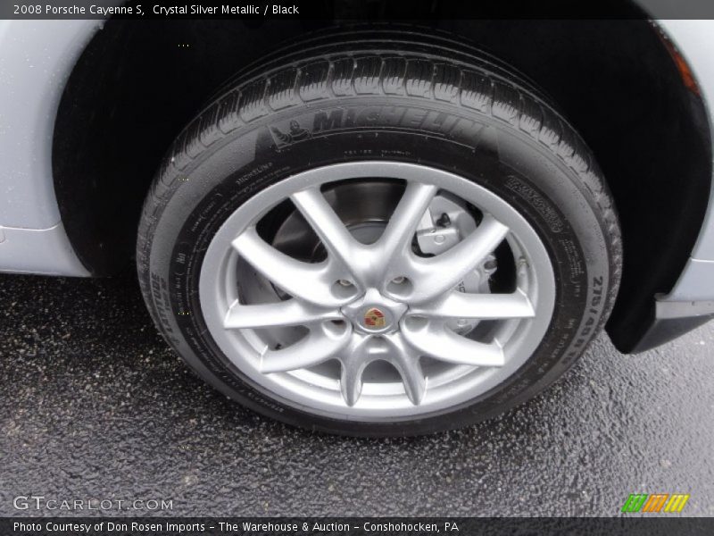 Crystal Silver Metallic / Black 2008 Porsche Cayenne S
