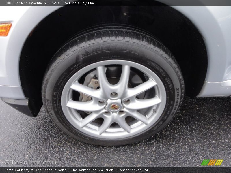 Crystal Silver Metallic / Black 2008 Porsche Cayenne S