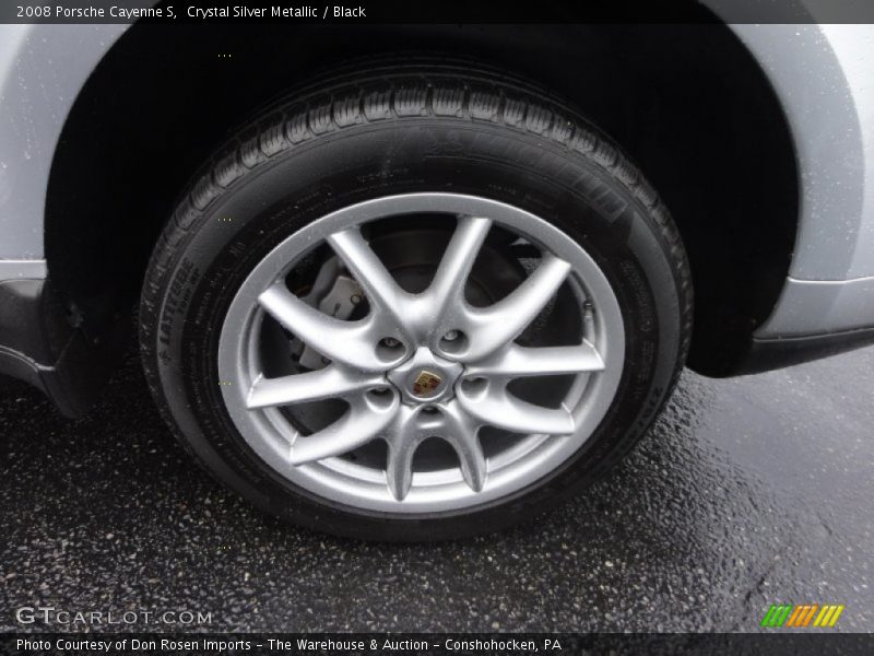 Crystal Silver Metallic / Black 2008 Porsche Cayenne S