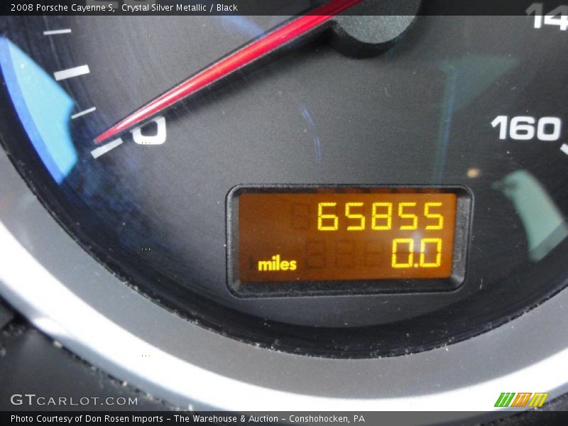 Crystal Silver Metallic / Black 2008 Porsche Cayenne S