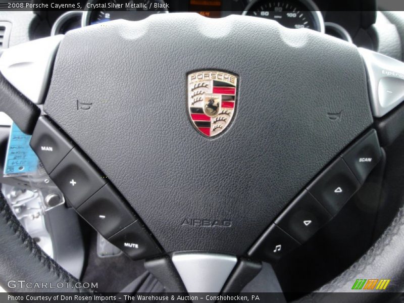 Crystal Silver Metallic / Black 2008 Porsche Cayenne S