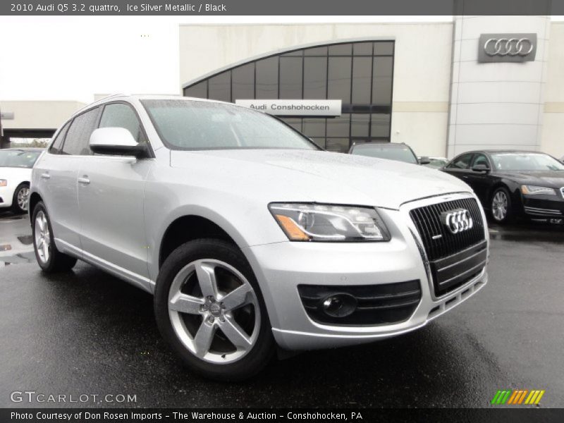 Ice Silver Metallic / Black 2010 Audi Q5 3.2 quattro