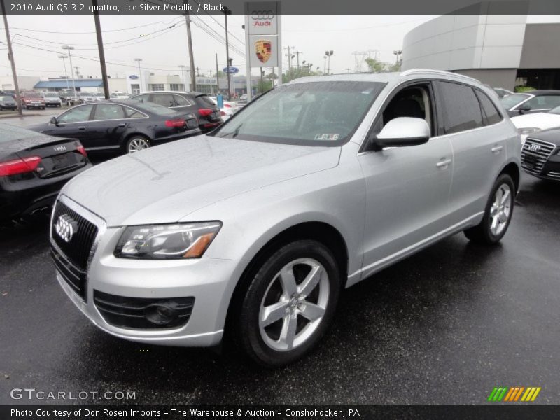 Ice Silver Metallic / Black 2010 Audi Q5 3.2 quattro