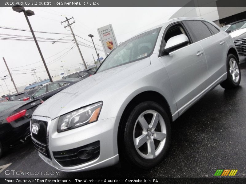 Ice Silver Metallic / Black 2010 Audi Q5 3.2 quattro