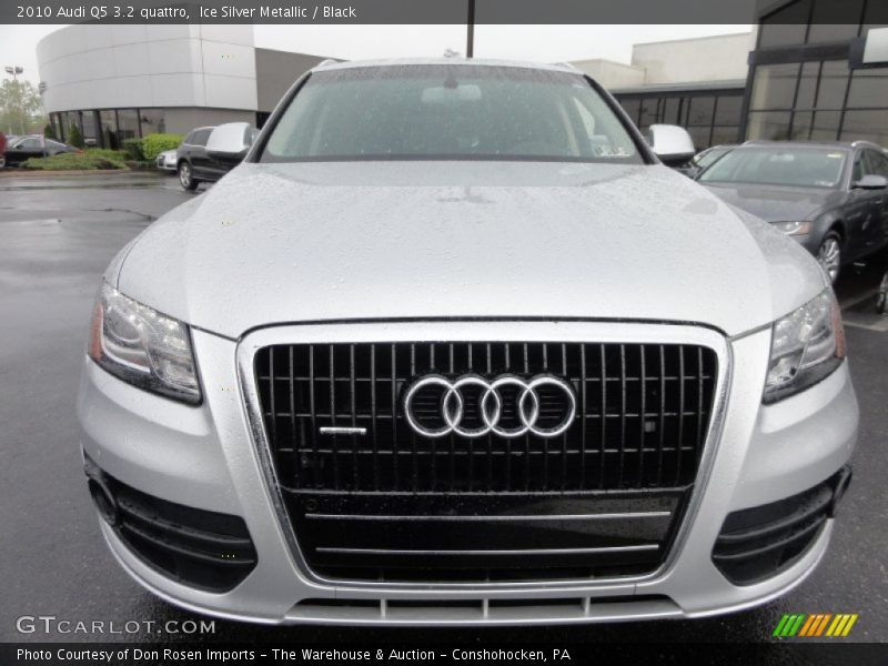 Ice Silver Metallic / Black 2010 Audi Q5 3.2 quattro