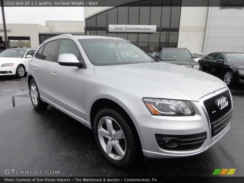 Ice Silver Metallic / Black 2010 Audi Q5 3.2 quattro
