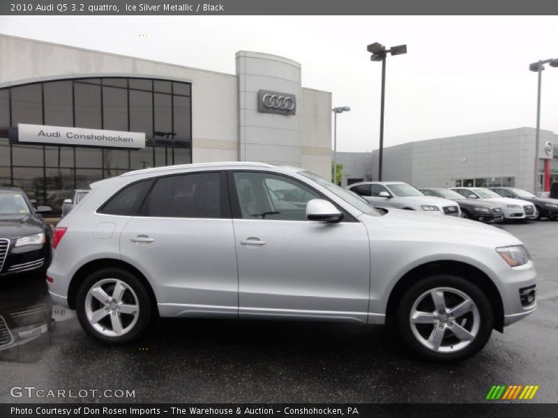 Ice Silver Metallic / Black 2010 Audi Q5 3.2 quattro