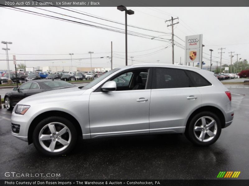 Ice Silver Metallic / Black 2010 Audi Q5 3.2 quattro