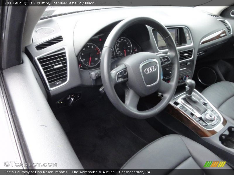 Ice Silver Metallic / Black 2010 Audi Q5 3.2 quattro