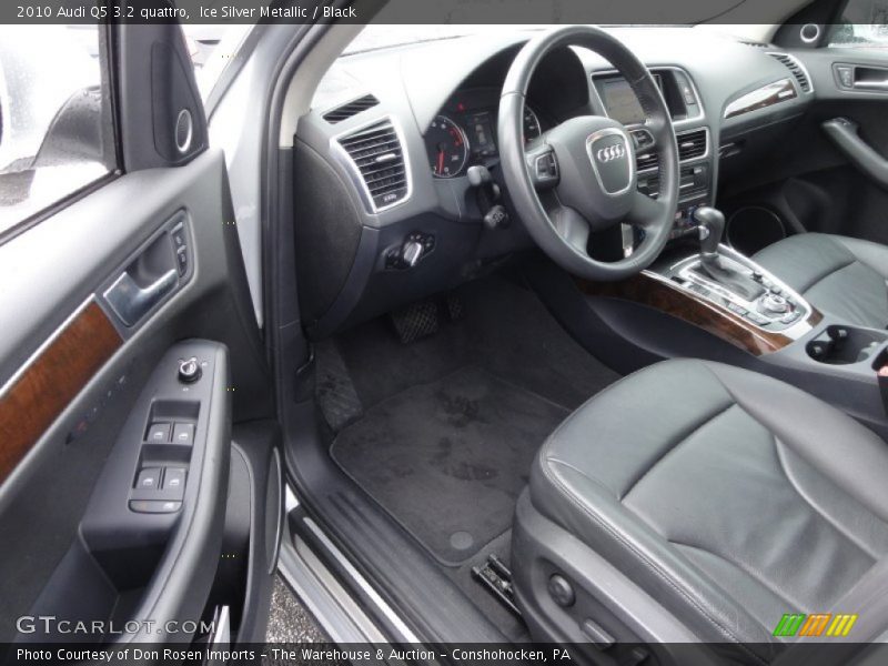 Ice Silver Metallic / Black 2010 Audi Q5 3.2 quattro