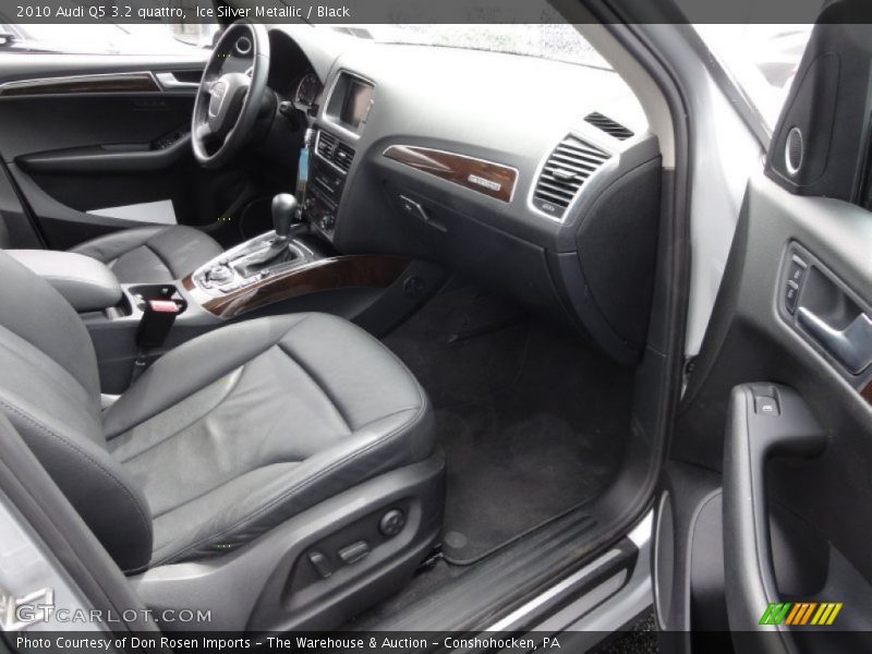 Ice Silver Metallic / Black 2010 Audi Q5 3.2 quattro