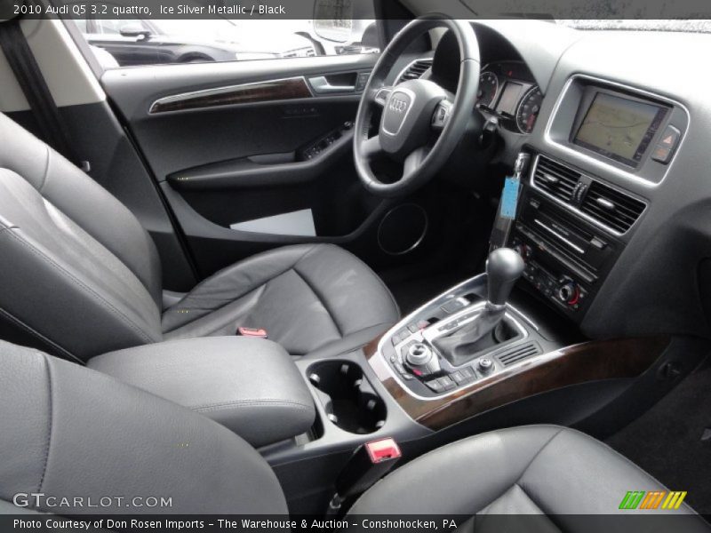 Ice Silver Metallic / Black 2010 Audi Q5 3.2 quattro