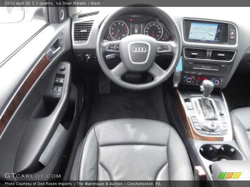 Ice Silver Metallic / Black 2010 Audi Q5 3.2 quattro