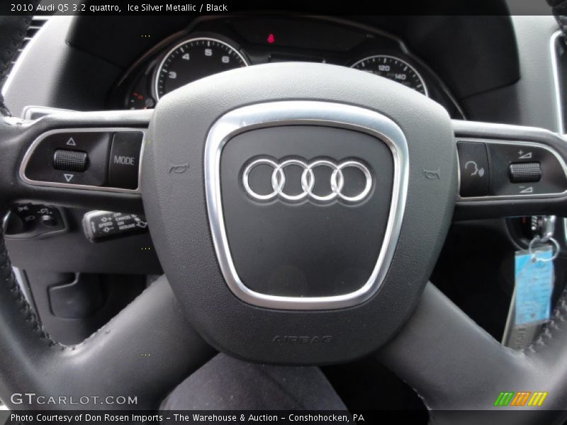 Ice Silver Metallic / Black 2010 Audi Q5 3.2 quattro